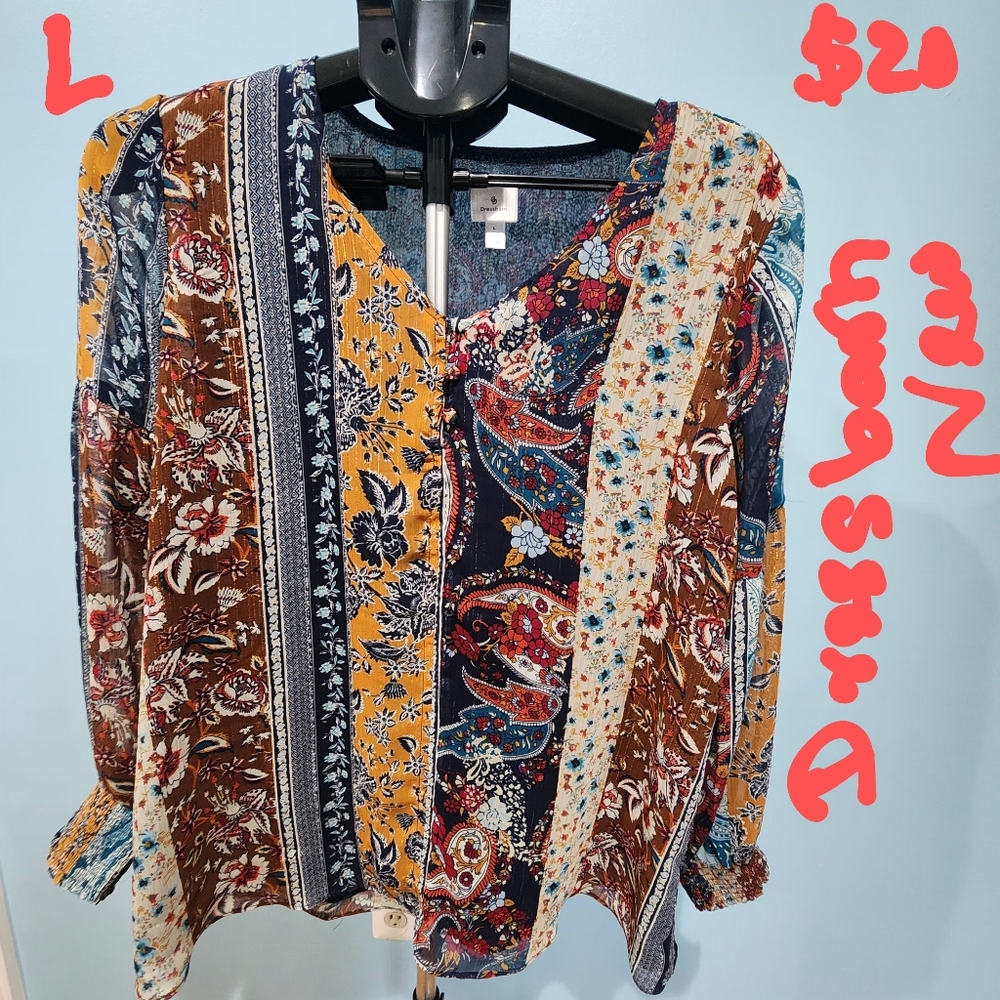 Dress barn top multicolor